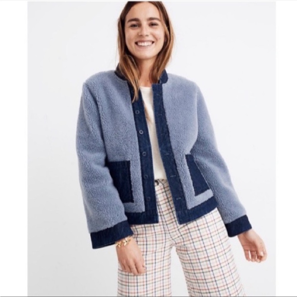 Madewell Reversible Sherpa Denim Jacket